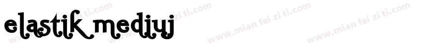 elastik mediuj字体转换